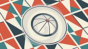 Abstract Object in Geometric Pattern. Modern Art Vector. vector design Generative AI