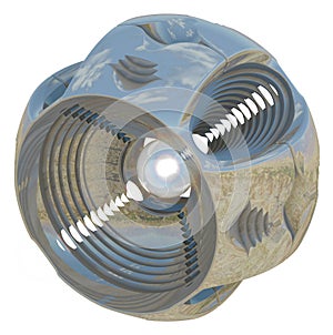 Abstract object in the shape form