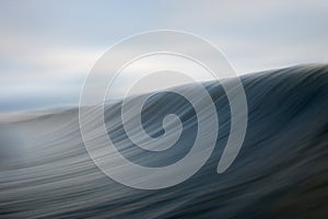 Abstract Ocean Wave Blurred Background