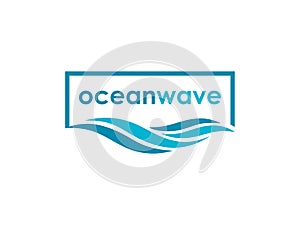 Abstract ocean wave logo design inspiration