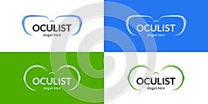 Abstract oculist logo