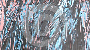 An abstract oil acrylic style digital artwork of pink black blue splashes