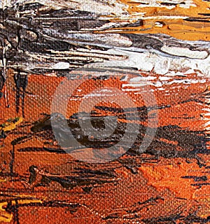 Abstract oil painting background. Oil on canvas texture. Hand drawn oil painting.Color texture. Modern art Fragment of artwork.