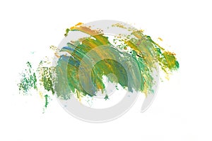 Abstract oil stroke design on paper in high resolution