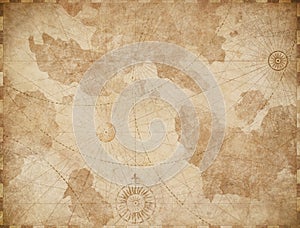 Abstract old nautical vintage map background