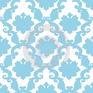 Abstract old wallpaper, seamless pattern in color