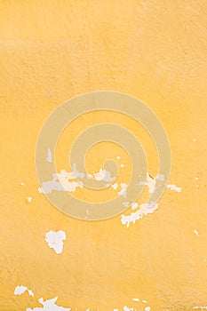 Abstract Old Yellow Grunge Cement Wall for texture background