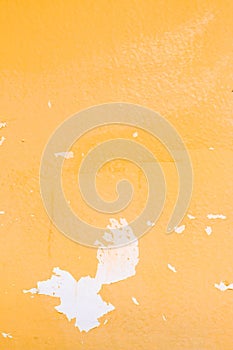 Abstract Old Yellow Grunge Cement Wall for texture background
