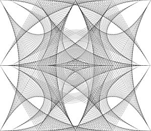 Abstract openwork paint background with nets. Modern vector design