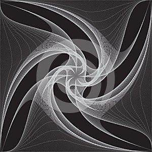 Abstract openwork paint background with nets. Modern vector design