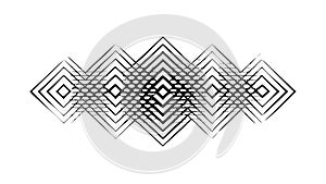 Abstract Optical Illusion Diamond Pattern, Geometric Art, vector design Generative AI