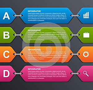 Abstract options infographics template. Design elements.