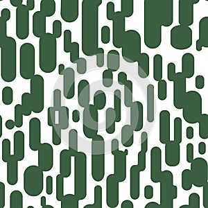 Abstract opuncia cacti seamless pattern