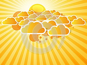 Abstract orange background