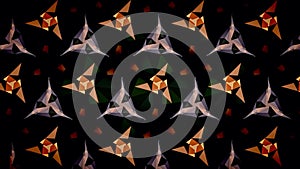 Abstract orange black and gold shamming wallpaper