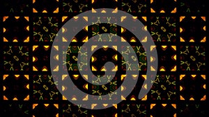 Abstract orange black and green shamming wallpaper