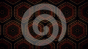 Abstract orange black and green shamming wallpaper