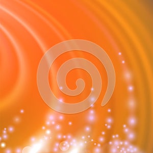 Abstract Orange Blurred Wave Background