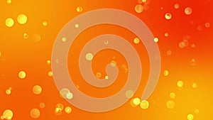 Abstract orange bright bokeh Space background Magic concept Light effect.