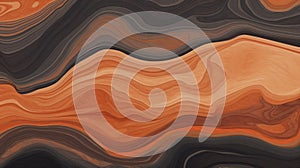 Abstract Orange And Brown Lava Wall Background