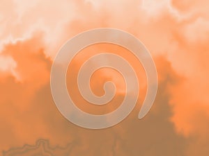 Abstract orange cloud texture, perfect for backgrounds and designs.