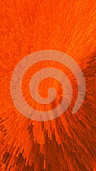 Abstract orange color background. 3d splash backdrop. Digital screen. NFT Card. Metaverse. Fashion banner. Wave Pattern. Gradient