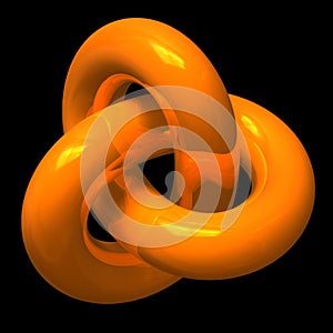 Abstract orange endless loop