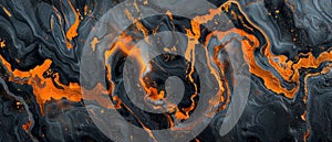 Abstract Orange And Gray Marble Texture Background