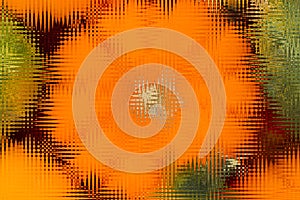 Abstract orange and green blurred background