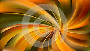 Abstract Orange and Green Radial Spiral Rays background