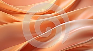 Abstract Orange and Pink Silk Fabric Waves