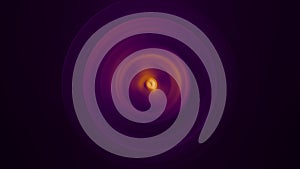 Abstract orange purple circle lights radial animaiton background