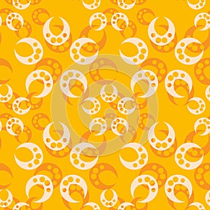 Abstract orange seamless pattern