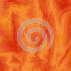 Abstract orange silky background. Cloth texture.