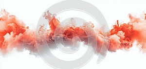 Abstract Orange Smoke Cloud Swirling Texture Background