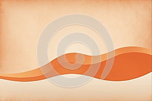 Abstract orange soft wave background