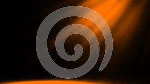 Abstract orange spotlight with mistery smoke texture. Design element