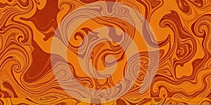 Abstract Orange Swirl Marble Texture Background Design