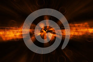 Abstract orange technology background