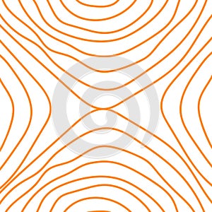 abstract orange wave lines on a light gray background pattern
