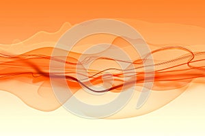 Abstract orange waves of smoke background texture