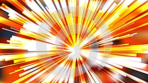 Abstract Orange and White Radial Explosion Background