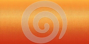 Abstract orange and yellow dotted halftone pattern background. Generative AI