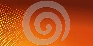 Abstract Orange and Yellow Halftone Dot Pattern Background Design