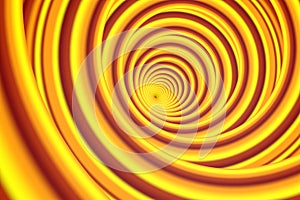 Abstract orangy yellow spiral