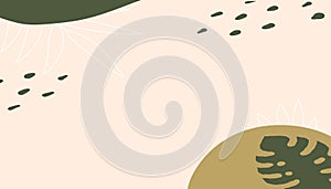 abstract organic leaf background and wallpaper design vector