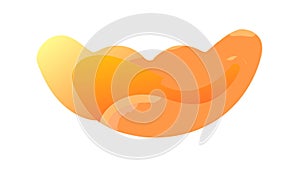 Abstract Organic Liquid Drop Shape with Gradient, vector design Generative AI