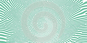 Abstract organic pattern background or diffusion reaction pattern. Vector green irregular organic lines on white background