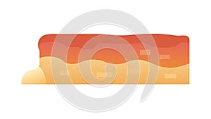 Abstract Organic Smooth Rounded Shape, vector design Generative AI