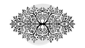 Abstract Organic Tree Branches Pattern Element, vector design Generative AI